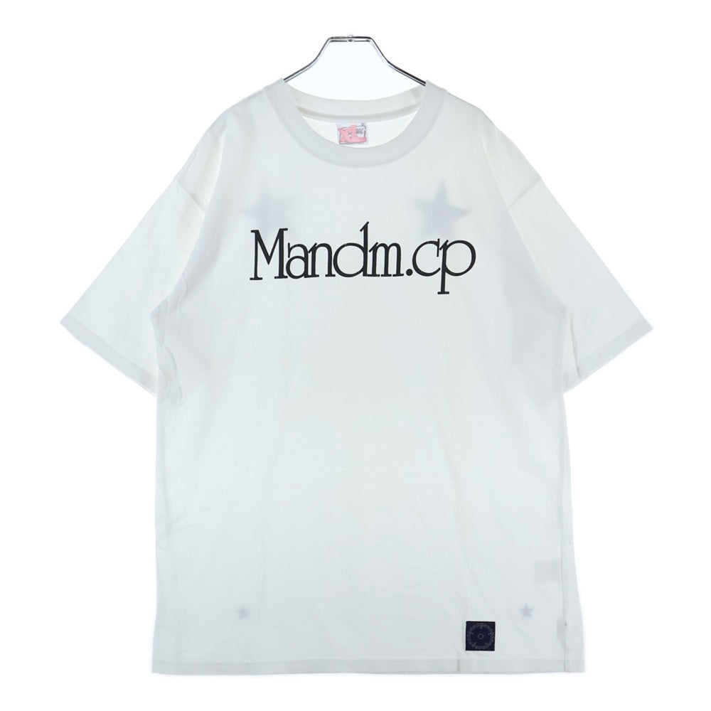 m&m(エムアンドエム) 00s Mandm.cp Tee バックスタープリント クルーネック 半袖Tシャツ カットソー ホワイト