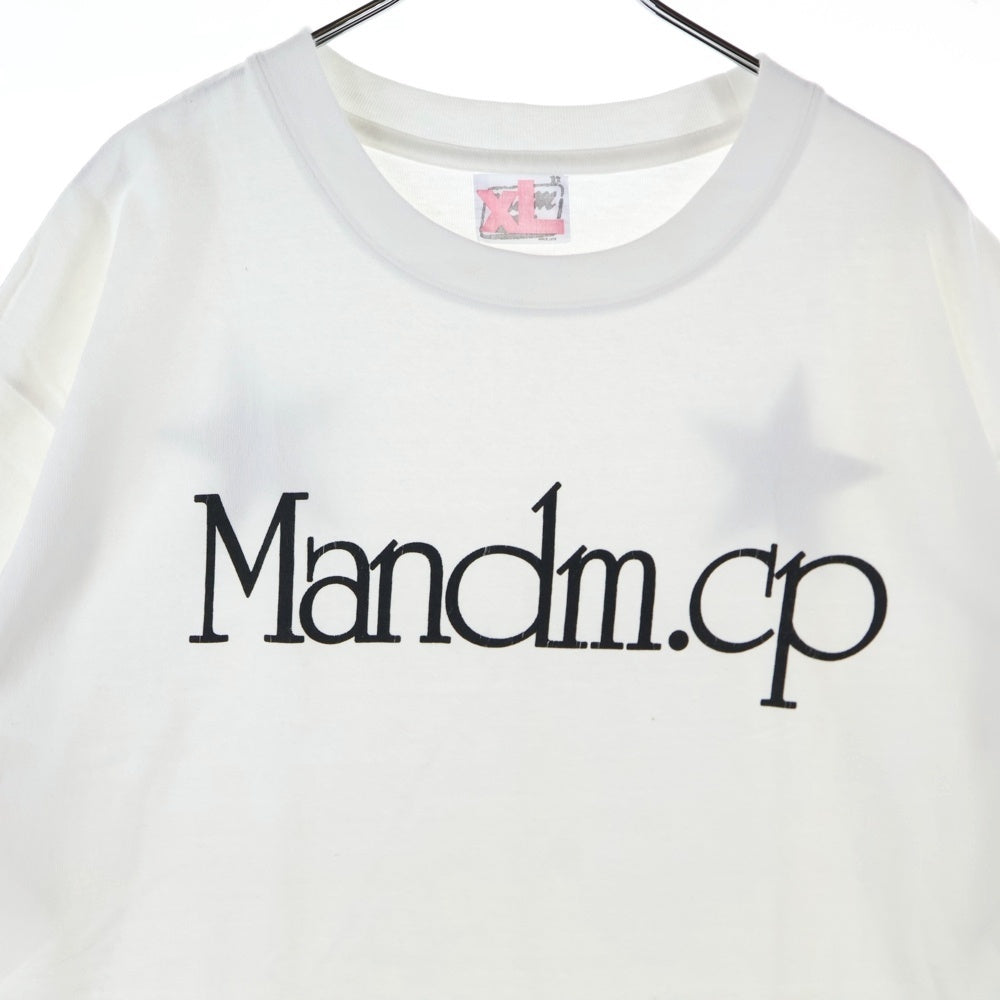 m&m(エムアンドエム) 00s Mandm.cp Tee バックスタープリント クルーネック 半袖Tシャツ カットソー ホワイト