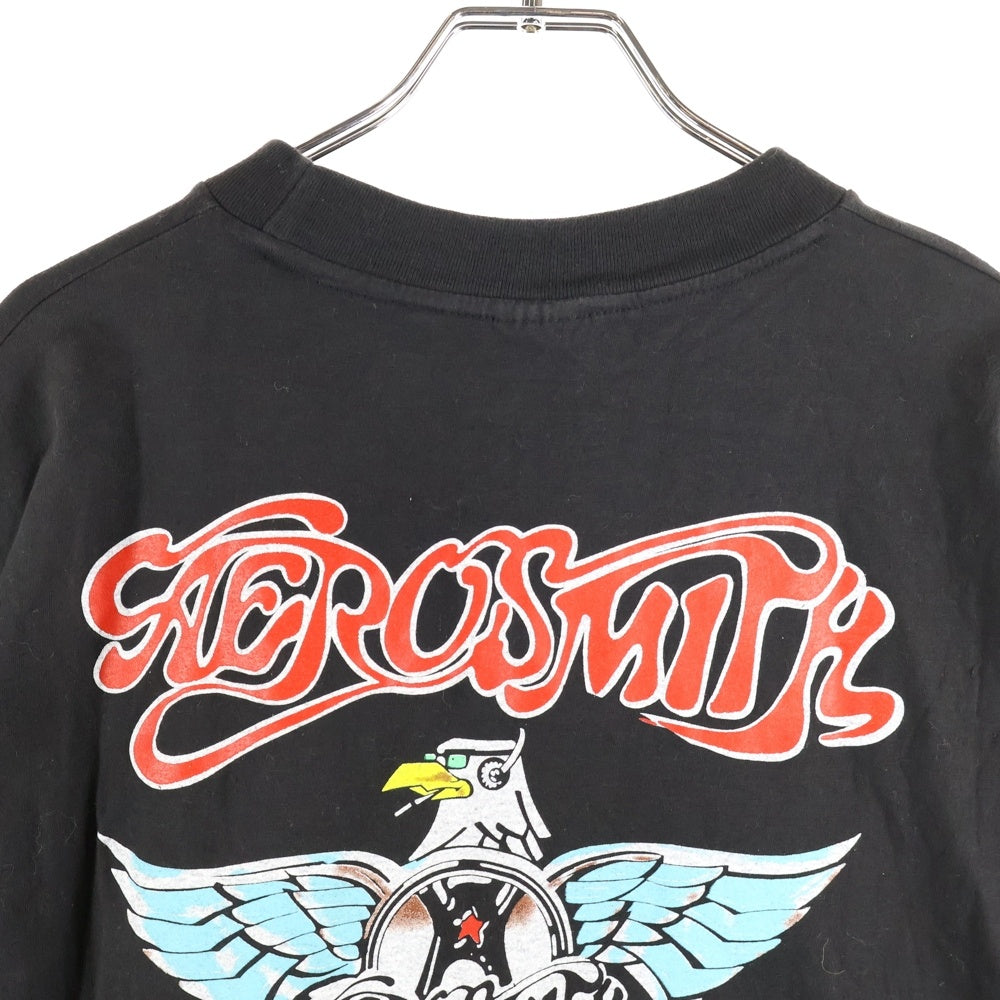 VINTAGE(ヴィンテージ) 90s AEROSMITH 1993 Tour Tee エアロスミス ツアー 両面プリント 半袖カットソー Tシャツ ブラック