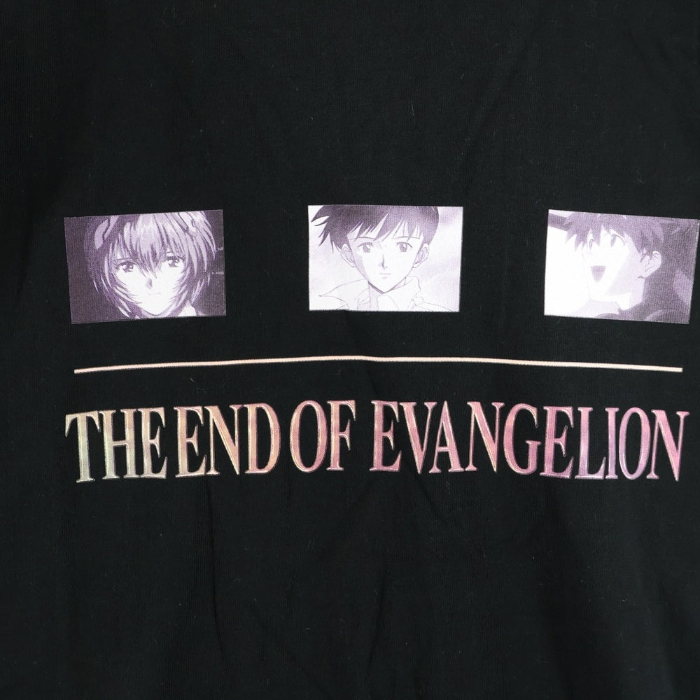 VINTAGE(ヴィンテージ) 90s 1997 THE END OF EVANGELION 旧劇場版 ザ エンドオブ エヴァンゲリオン フロントプリント クルーネック 半袖Tシャツ カットソー ブラック