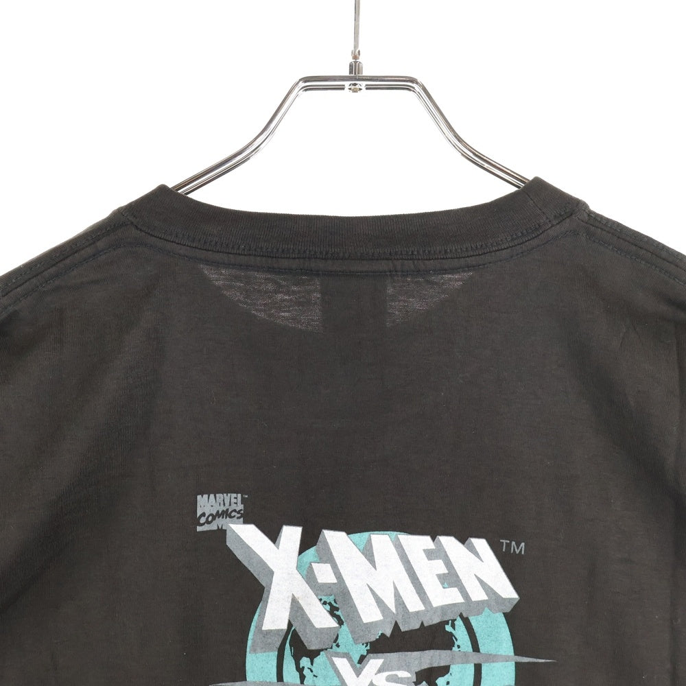 VINTAGE(ヴィンテージ) 90s 1996 X-MEN VS STREET FIGHTER CAPCOM エックスメンVSストリートファイター カプコン ゲームプロモーション 両面プリント クルーネック 半袖Tシャツ