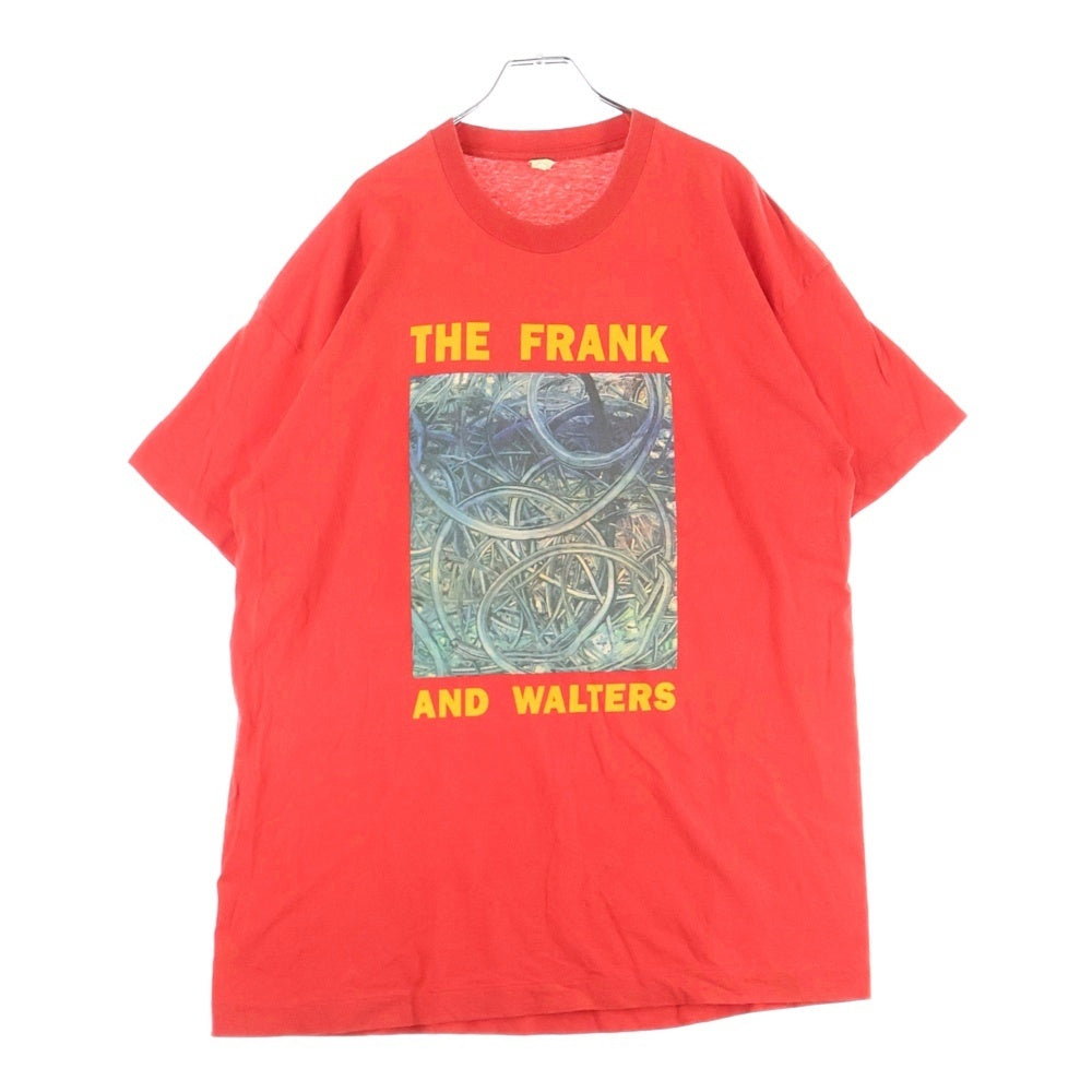 VINTAGE(ヴィンテージ) 90s THE FRANK AND WALTERS フランク&ウォルターズ フロントプリント クルーネック 半袖Tシャツ カットソー レッド