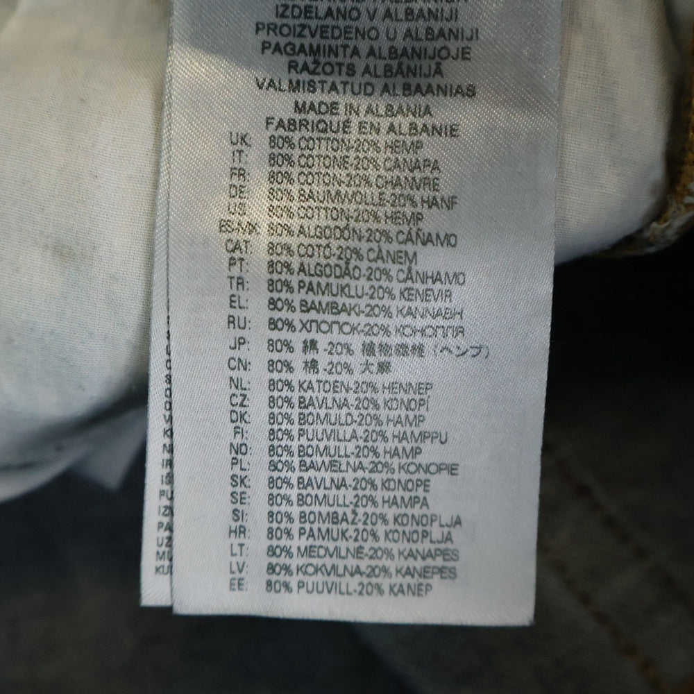 DIESEL(ディーゼル) Straight D-Rise Jeans Blue サイドジップ ストレートデニムパンツ インディゴ A13797