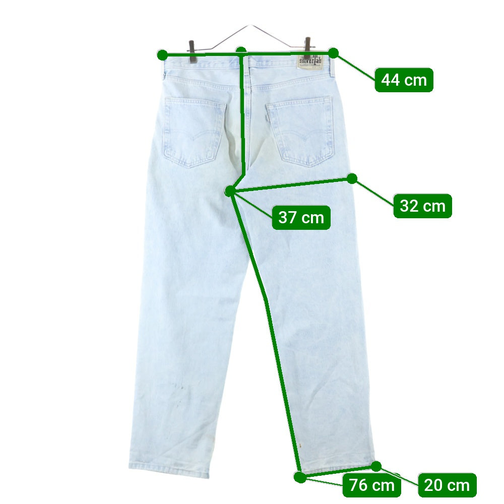 Levi's(リーバイス) SILVERTAB LOOSE シルバータブ ルーズフィット ジップフライ デニムパンツ ブルー S110782