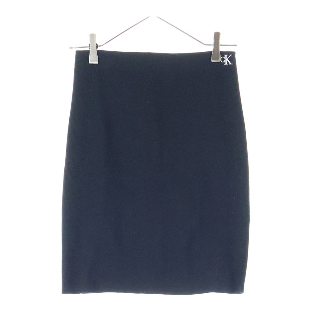 Calvin Klein Jeans(カルバンクラインジーンズ) サイド ジップアップ タイトスカート レディース ブラック