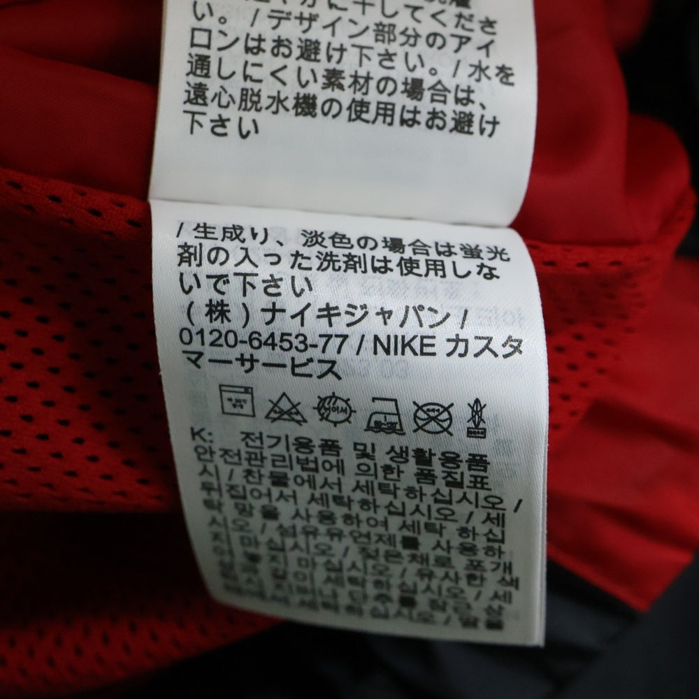 JORDAN BRAND(ジョーダンブランド) 胸ロゴ エッセンシャル ウーブンジャケット ブラック/レッド