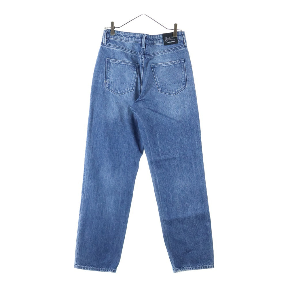 DENHAM(デンハム) ダメージ加工 ストレート デニム パンツ ブルー