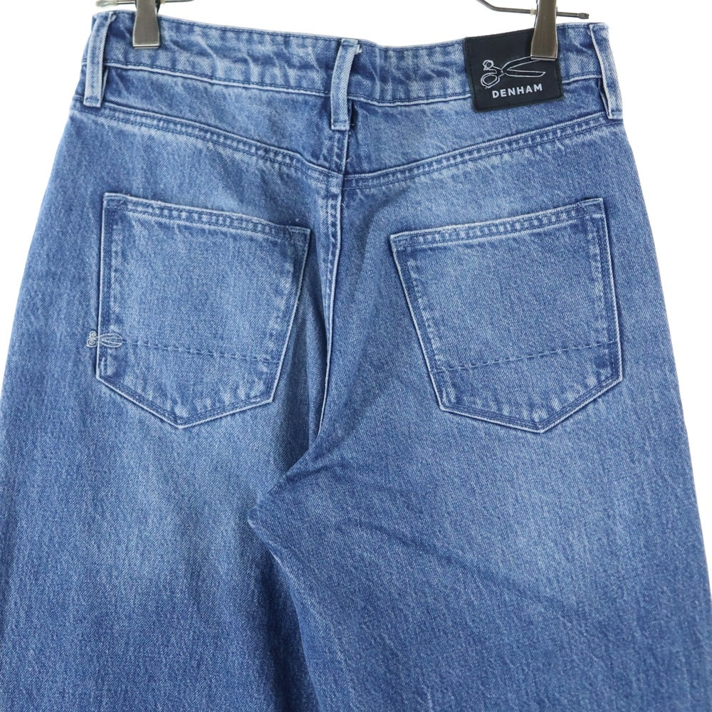 DENHAM(デンハム) ダメージ加工 ストレート デニム パンツ ブルー