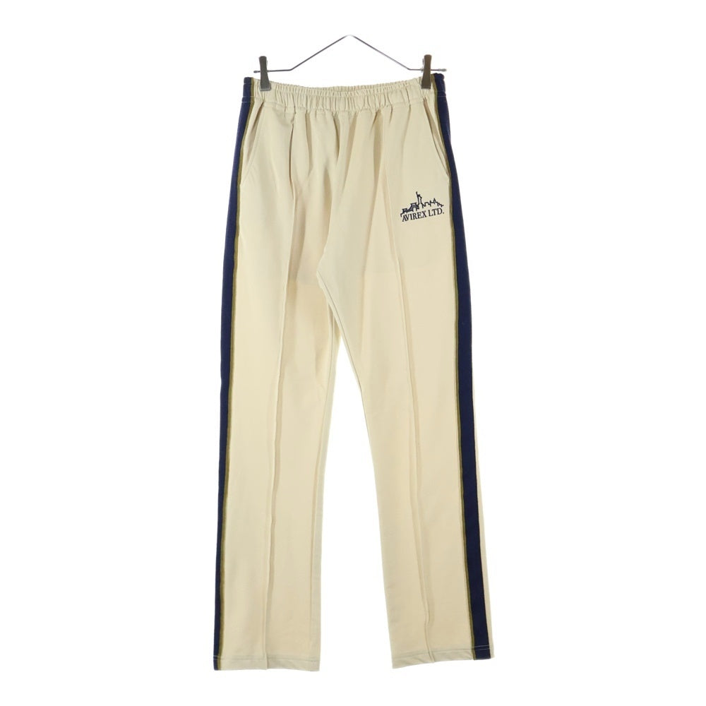 AVIREX(アヴィレックス) サイドライン フルジップ トラック パンツ ベージュ