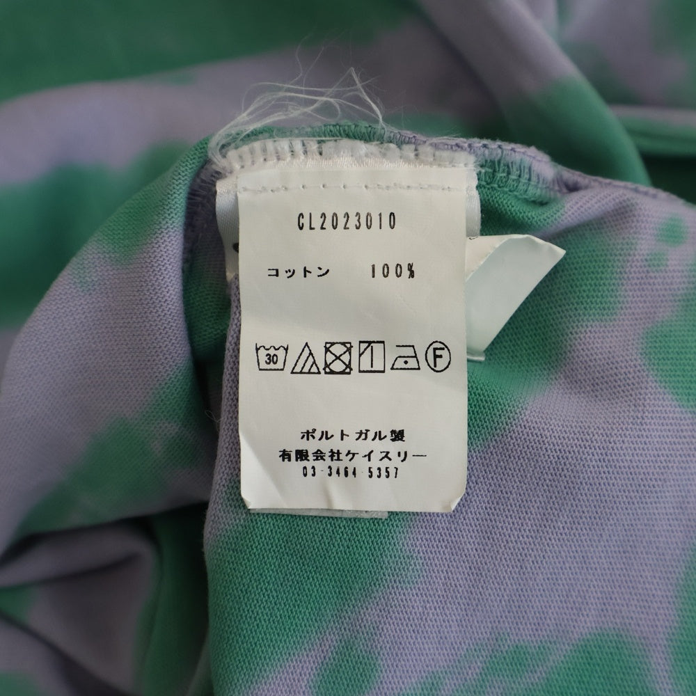 Carne Bollente(カルネボレンテ) タイダイ オーガズム 両面プリント 長袖 Tシャツ カットソー グリーン