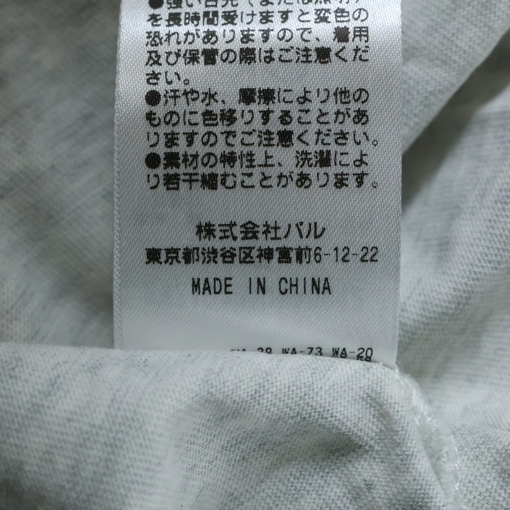 W.W.G(フーズフーギャラリー) バタフライ ロゴ刺繍 長袖 Tシャツ カットソー レディース グレー