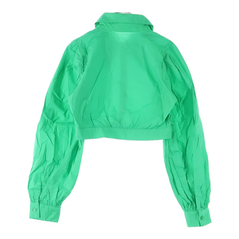 EMODA(エモダ) ショート丈 長袖 シャツ グリーン レディース