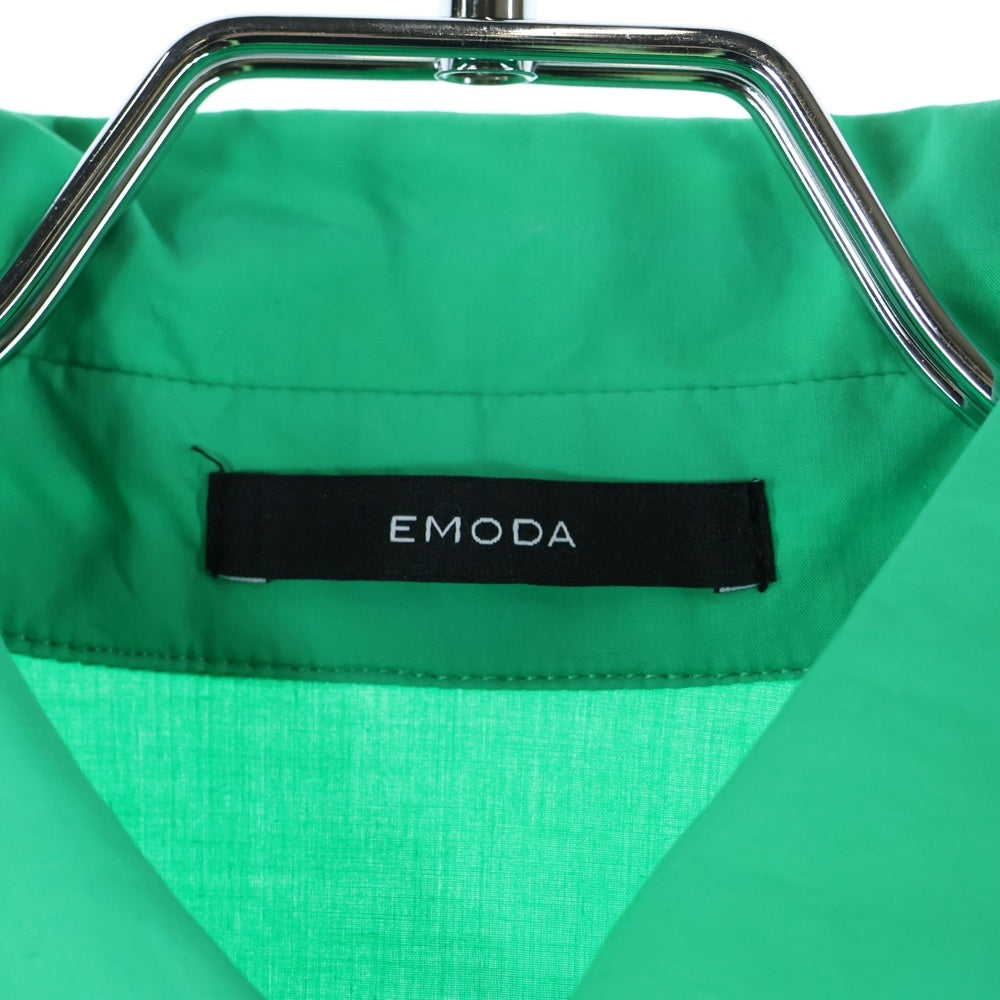 EMODA(エモダ) ショート丈 長袖 シャツ グリーン