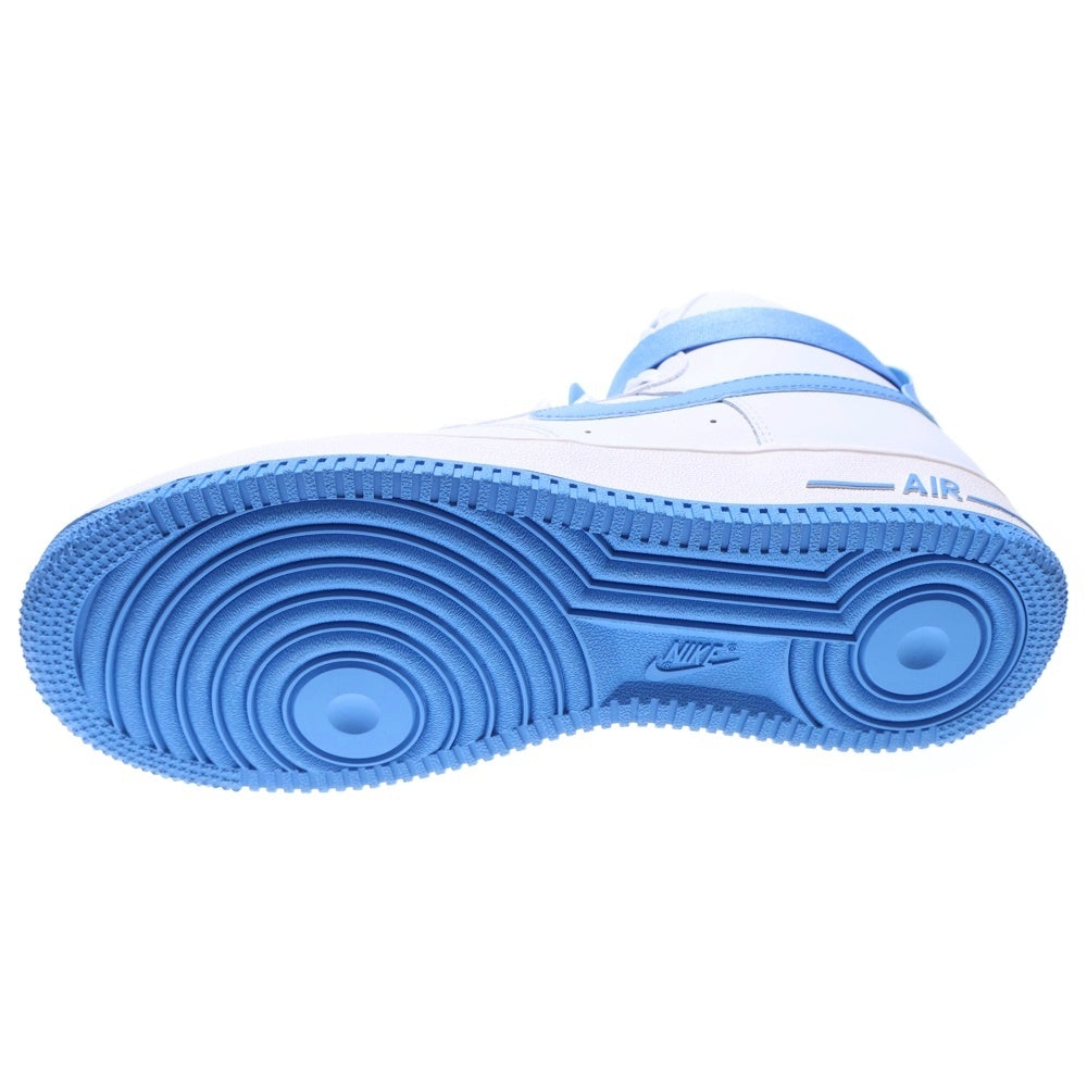 NIKE(ナイキ) WMNS AIR FORCE 1 HIGH OG QS WHITE UNIVERSITY BLUE ウィメンズ エアフォース1 ハイカットスニーカー ホワイト/ブルー US9.5/26.5cm DX3805-100