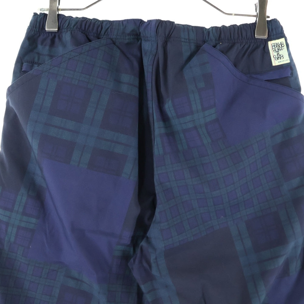 SSZ(エスエスズィー) 18SS × BEAMS SHAKA PANTS ビームス ブラックウォッチ チェック 転写プリント シャカパンツ グリーン/ブラック 11-24-2108-803-91-14