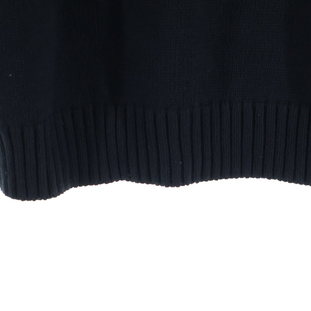 HUF(ハフ) CAMBRIDGE SWEATER ロゴ刺繍 ハーフボタン ケンブリッジ 長袖ニット ポロシャツ マルチ KN00524