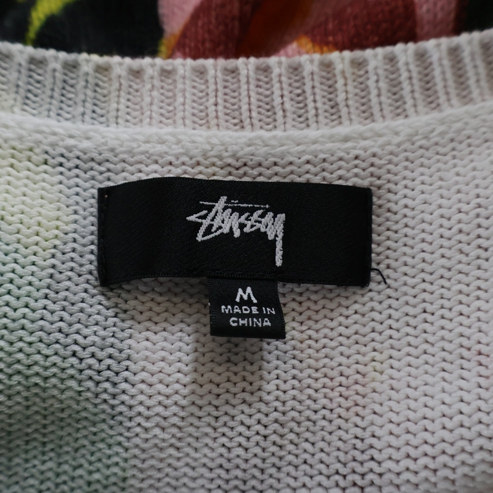 STUSSY(ステューシー) Printed Sweater Vest Vネック プリンテッド ベスト マルチ