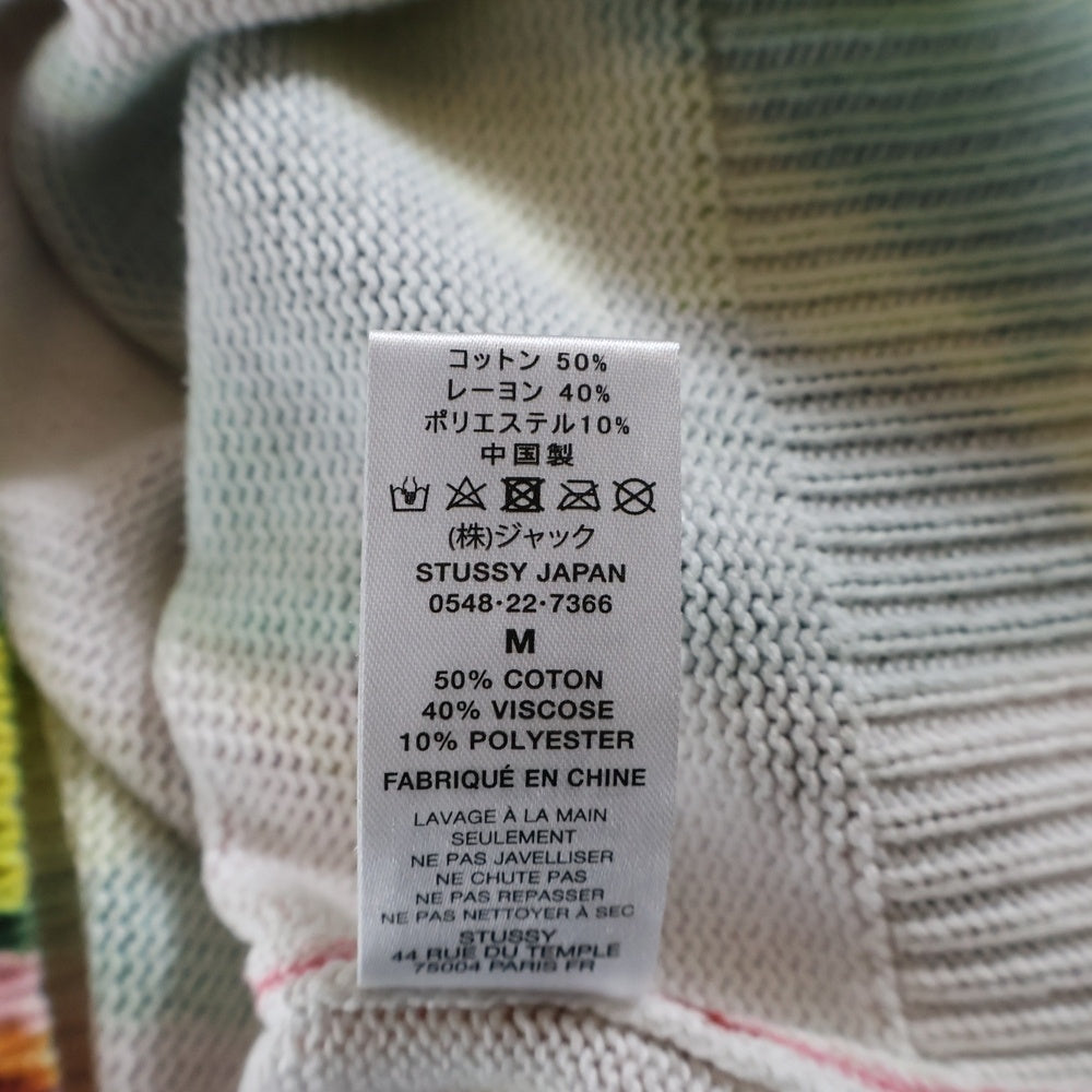 STUSSY(ステューシー) Printed Sweater Vest Vネック プリンテッド ベスト マルチ