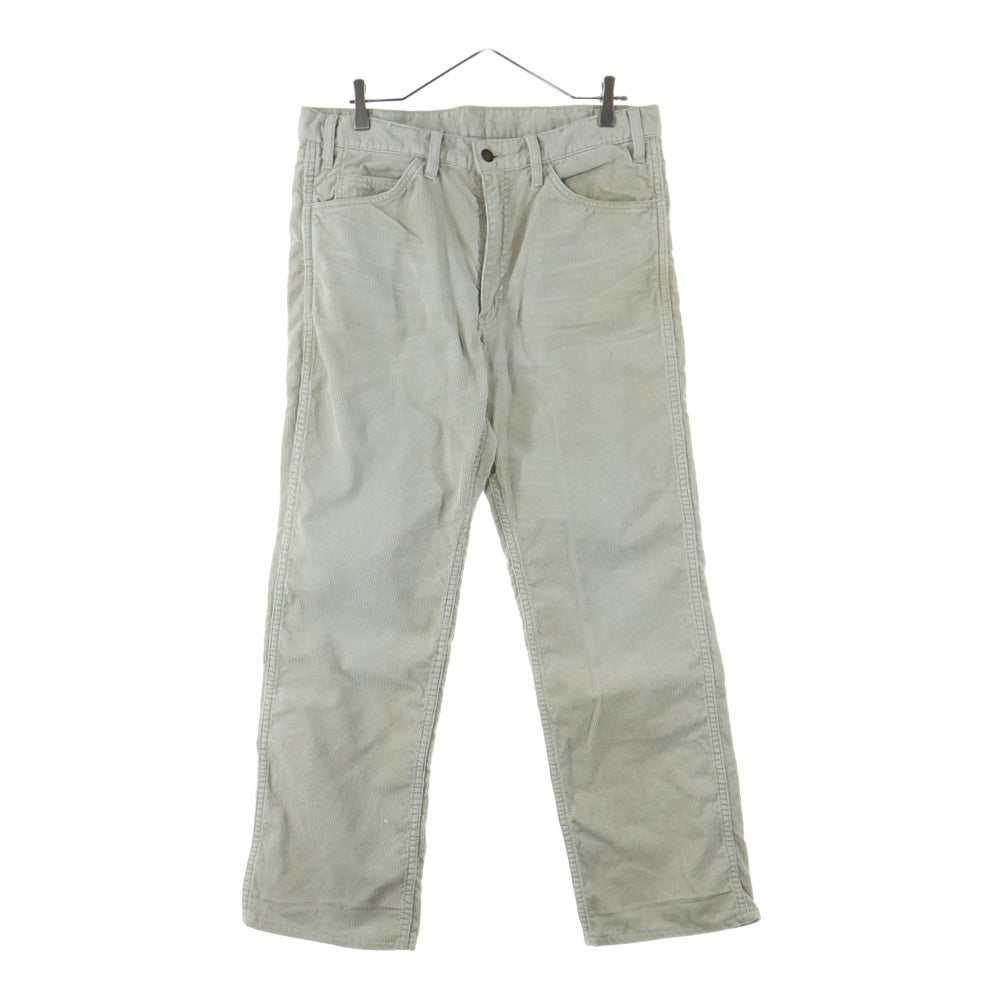 Levi's VINTAGE CLOTHING(リーバイス ビンテージ クロージング) 00s ビッグE 両面タブ ボタン裏刻印J ジップアップ コーデュロイパンツ ベージュ 8070