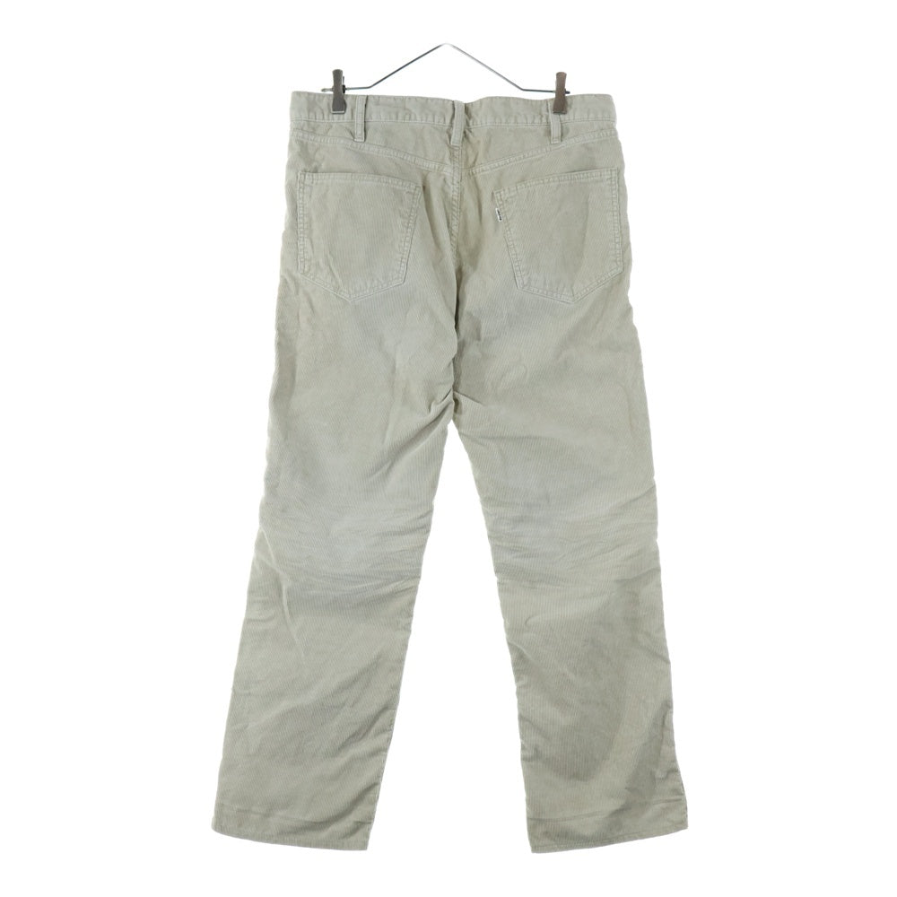 Levi's VINTAGE CLOTHING(リーバイス ビンテージ クロージング) 00s ビッグE 両面タブ ボタン裏刻印J ジップアップ コーデュロイパンツ ベージュ 8070