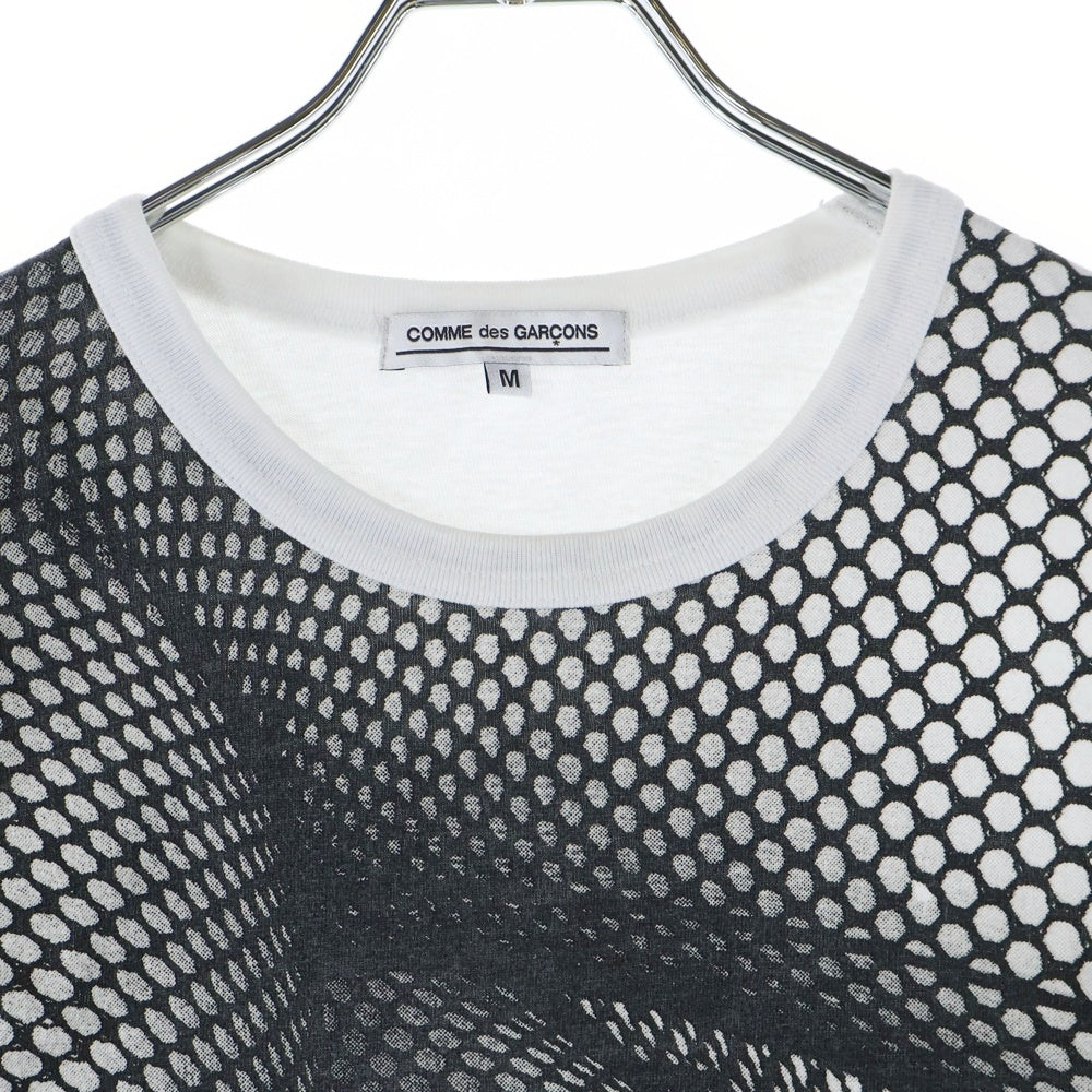 COMME des GARCONS(コムデギャルソン) Daido Moriyama TIGHTS IN SHIMOTAKAIDO フォトプリント クルーネック半袖Tシャツ ホワイト OF-T002