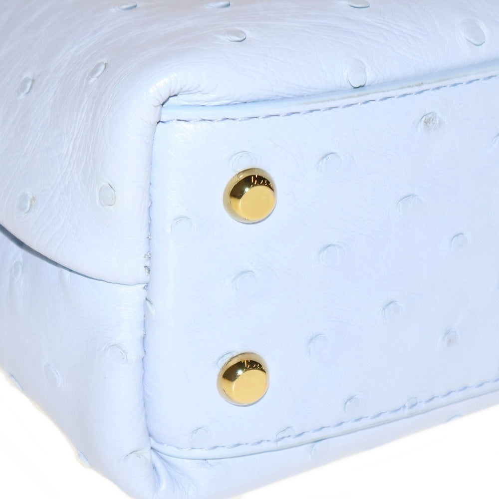 BOTTEGA VENETA(ボッテガヴェネタ) Mini Andiamo ミニ アンディアーモ レザー 2WAY ハンドバッグ ショルダーバッグ ライトブルー 805232