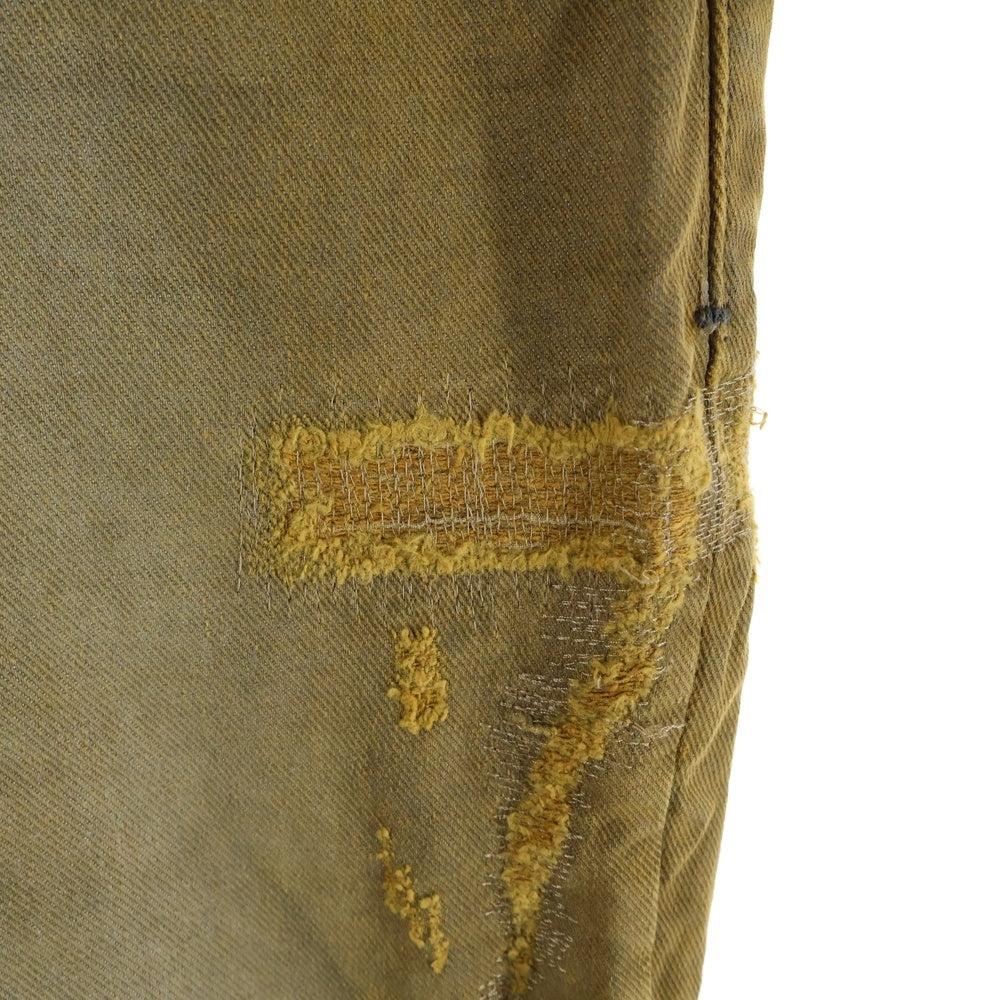 DIESEL(ディーゼル) SLEENKER スリムフィット クラッシュ加工 ストレートデニムパンツ ジーンズ ベージュ