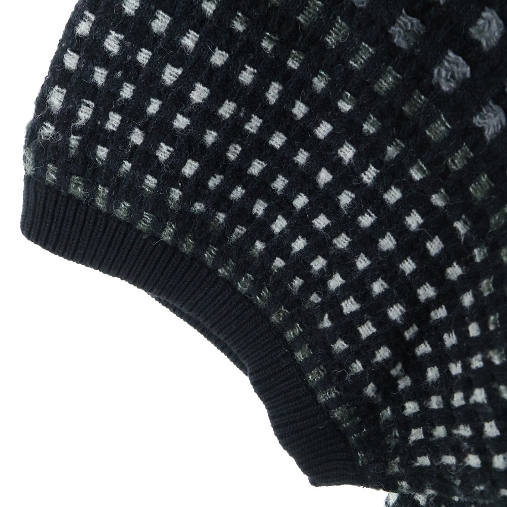 SUPREME(シュプリーム) 23SS Gardient Grid Zip Up Polo グラデーション ジップアップ ニット ポロシャツ ブラック