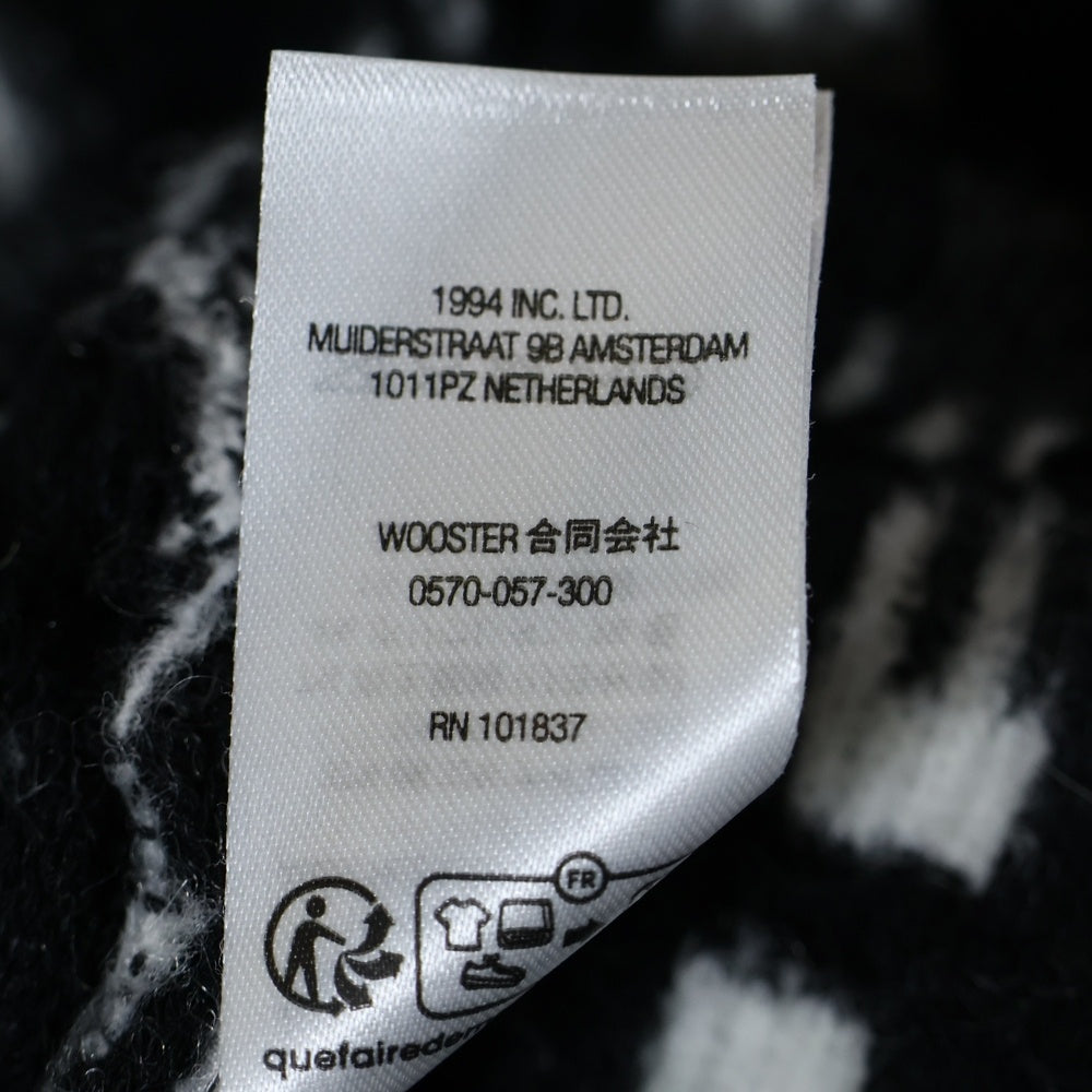 SUPREME(シュプリーム) 23SS Gardient Grid Zip Up Polo グラデーション ジップアップ ニット ポロシャツ ブラック