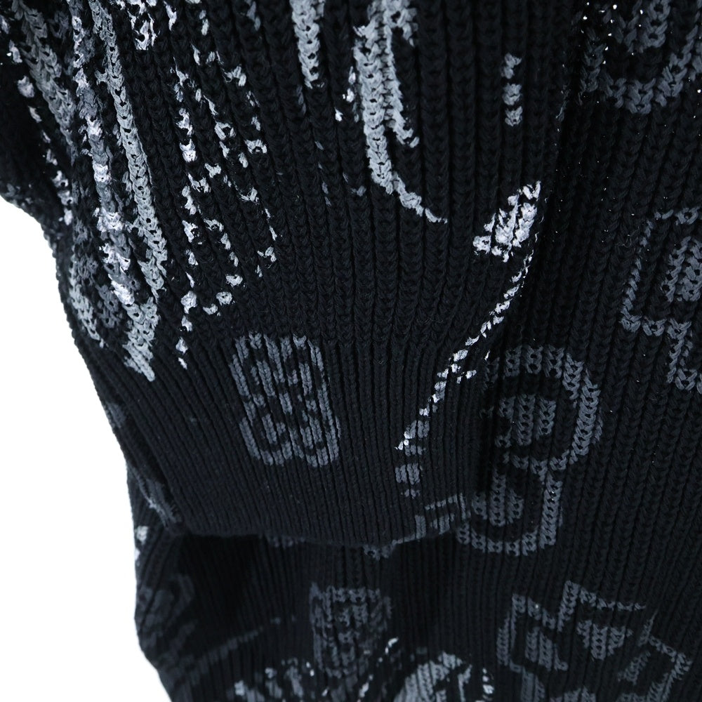 SUPREME(シュプリーム) 24SS Printed Paisley Sweater ペイズリー 総柄 ニット セーター ブラック