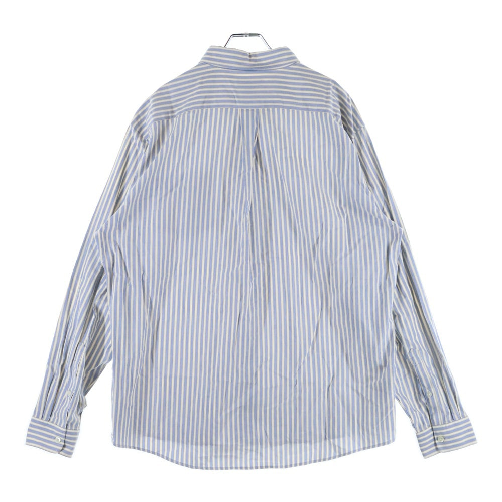 Eddie Bauer(エディバウワー) ストライプ 長袖 シャツ ブルー/イエロー/ホワイト