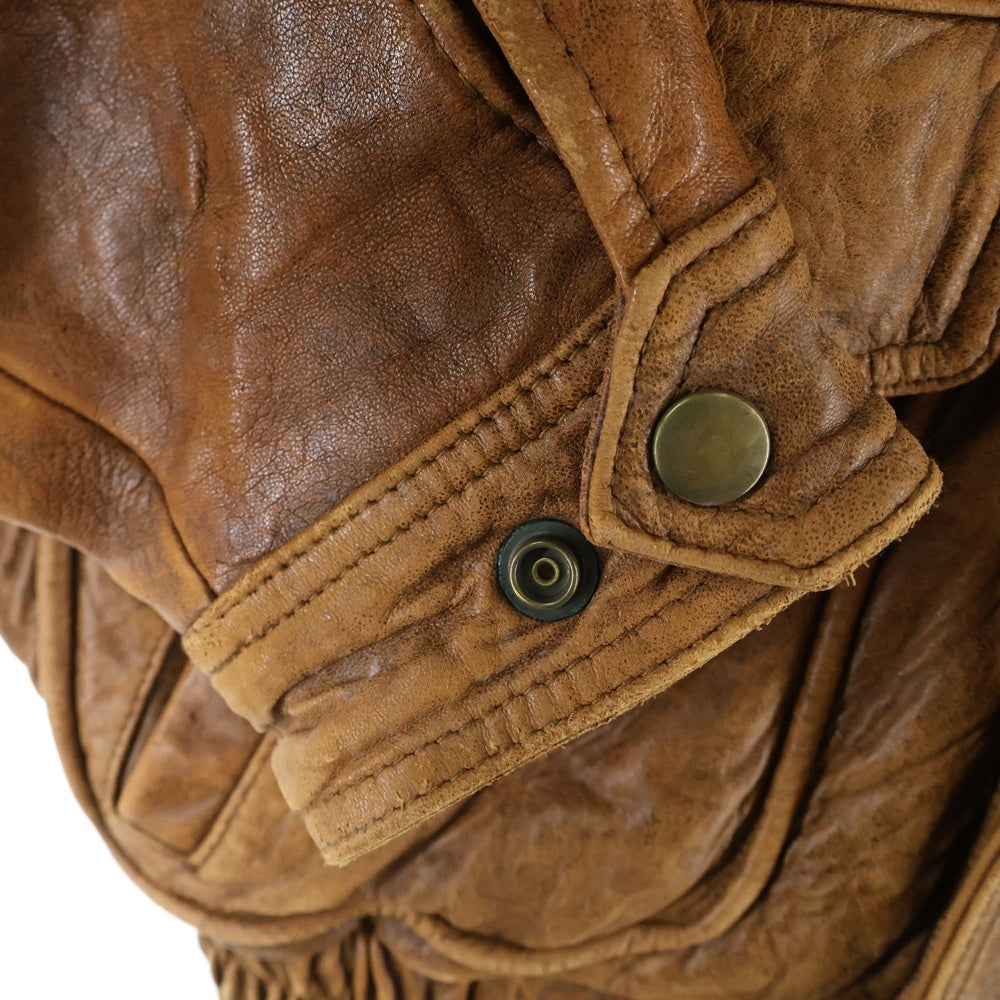 VINTAGE(ヴィンテージ) A-2 Military Flight Leather Jacket フライトレザージャケット ブラウン