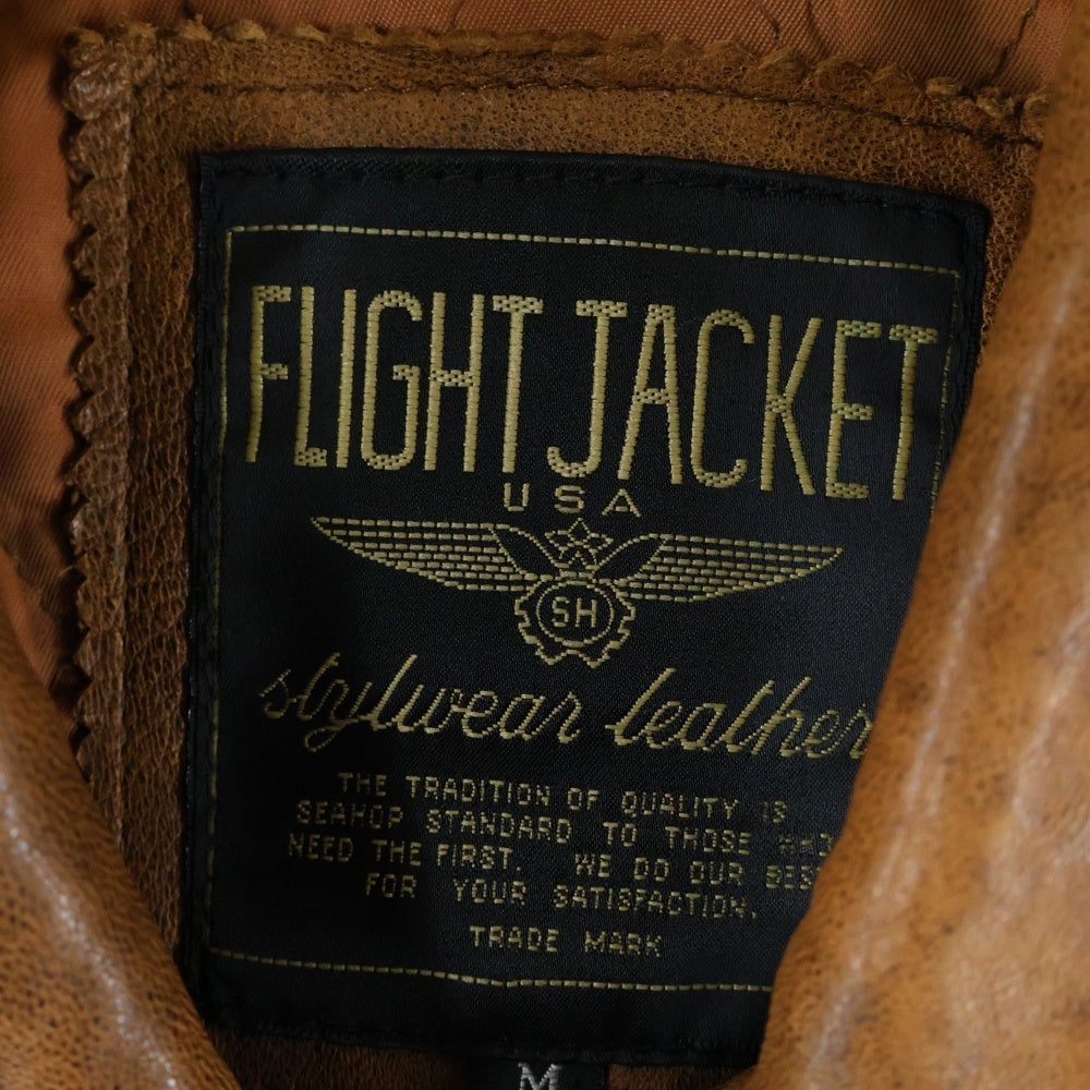 VINTAGE(ヴィンテージ) A-2 Military Flight Leather Jacket フライトレザージャケット ブラウン