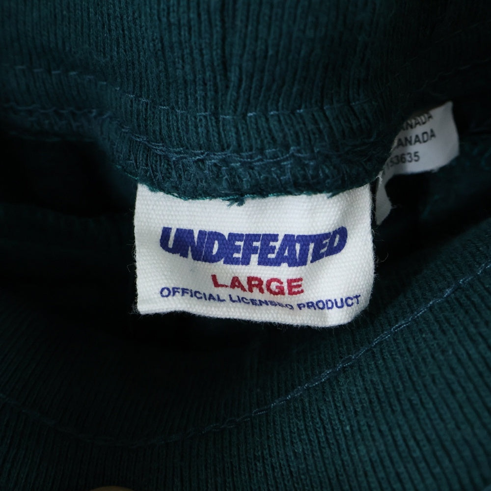 UNDEFEATED(アンディフィーテッド) ロゴ パッチ スウェット パンツ グリーン