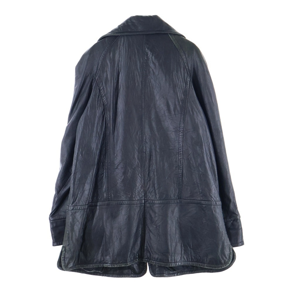 LONDONFOG(ロンドンフォグ) レザー ロング コート ブラック