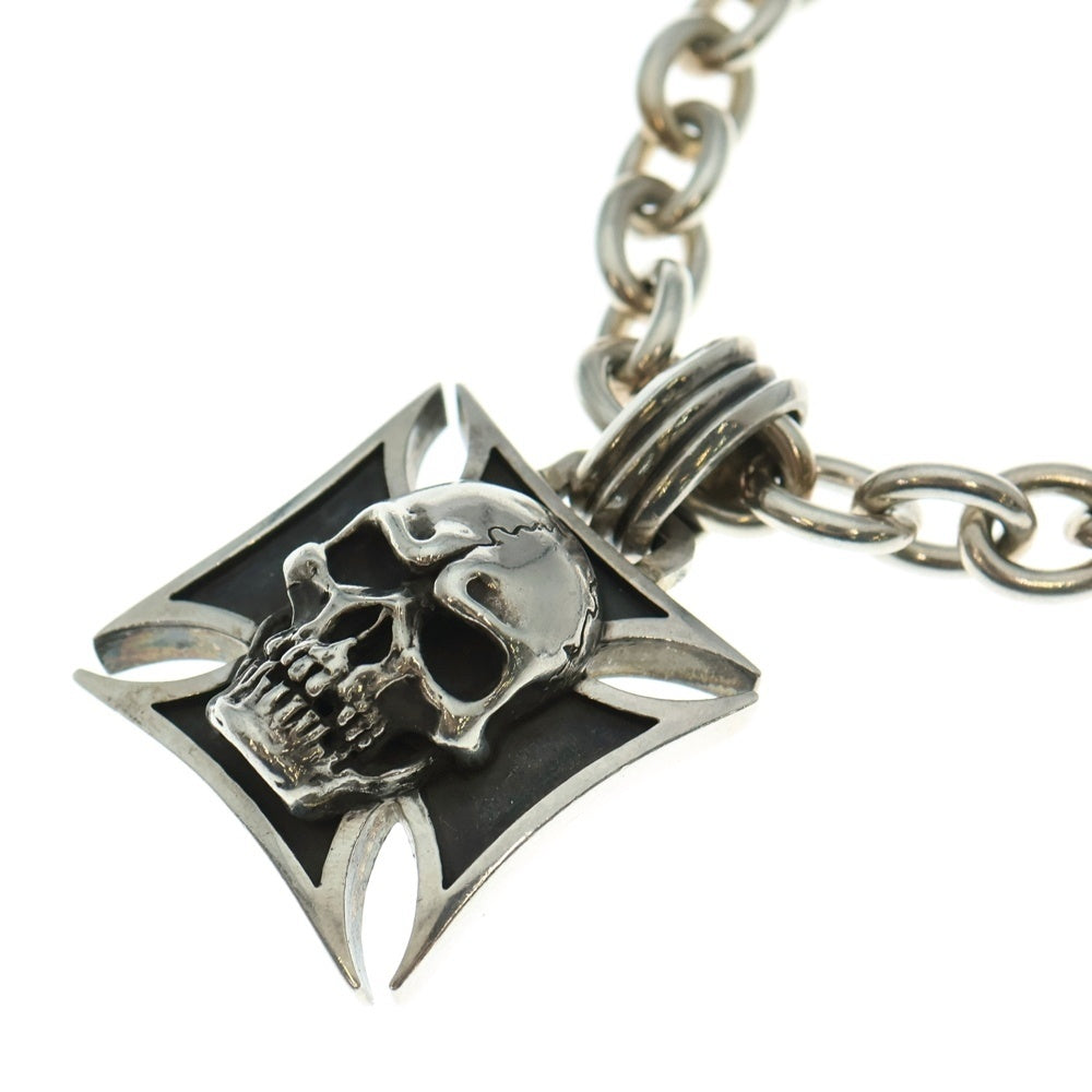 BIGTWIN(ビッグツイン) アイアンクロス スカル ネックレス シルバー