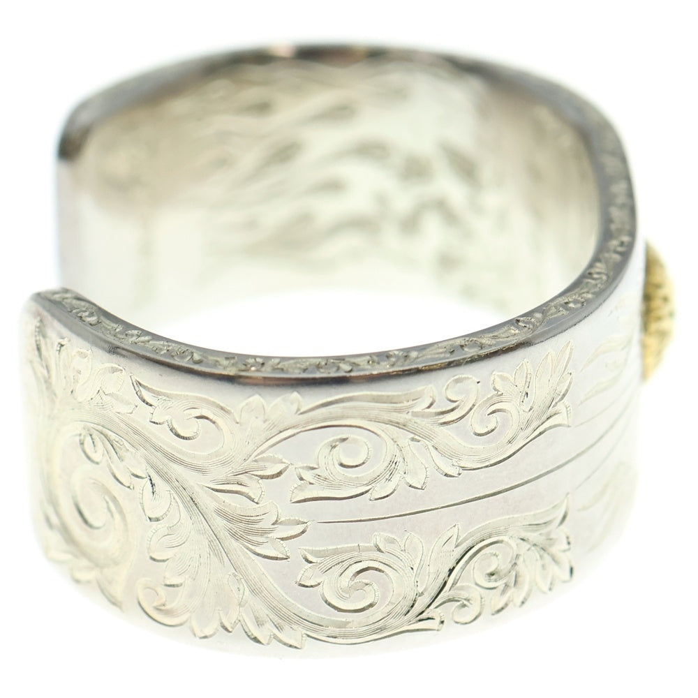 BIGTWIN(ビッグツイン) 四面全面総彫刻 カスタム バングル シルバー/ゴールド