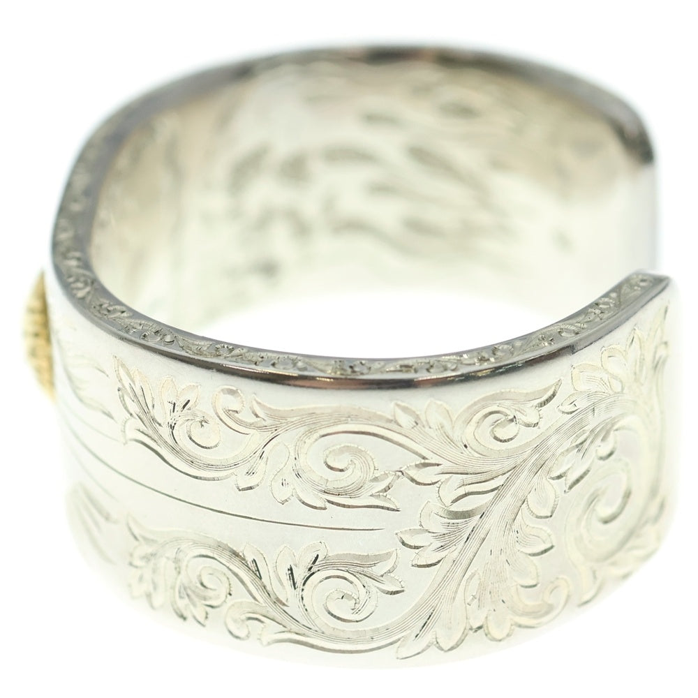 BIGTWIN(ビッグツイン) 四面全面総彫刻 カスタム バングル シルバー/ゴールド