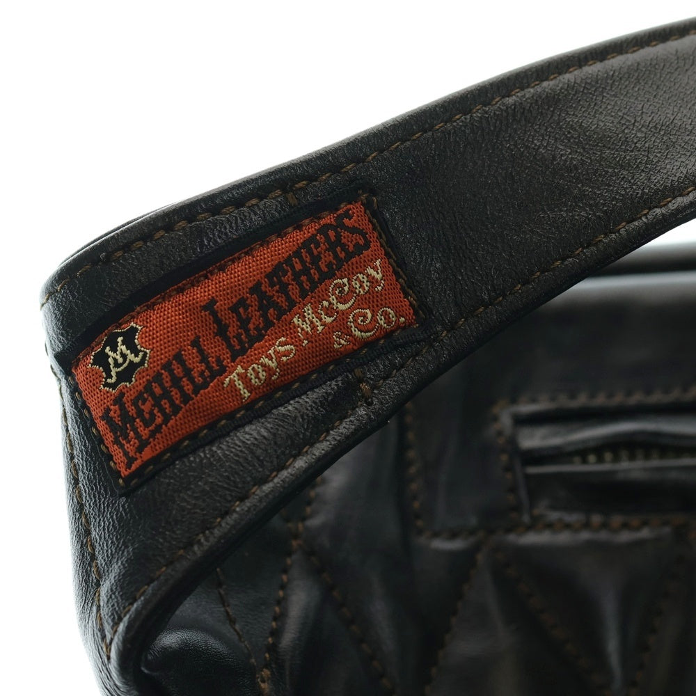 TOYS McCOY(トイズマッコイ) BECK ホースハイド レザー キルティング デュアルブレードバッグ ボディバッグ ブラック