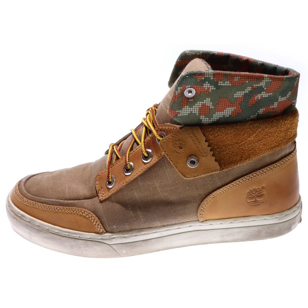 Timberland(ティンバーランド) Earthkeepers ANTI-FATIGUE レザー ハイカットスニーカー ベージュ US10/28cm 6240A 2321