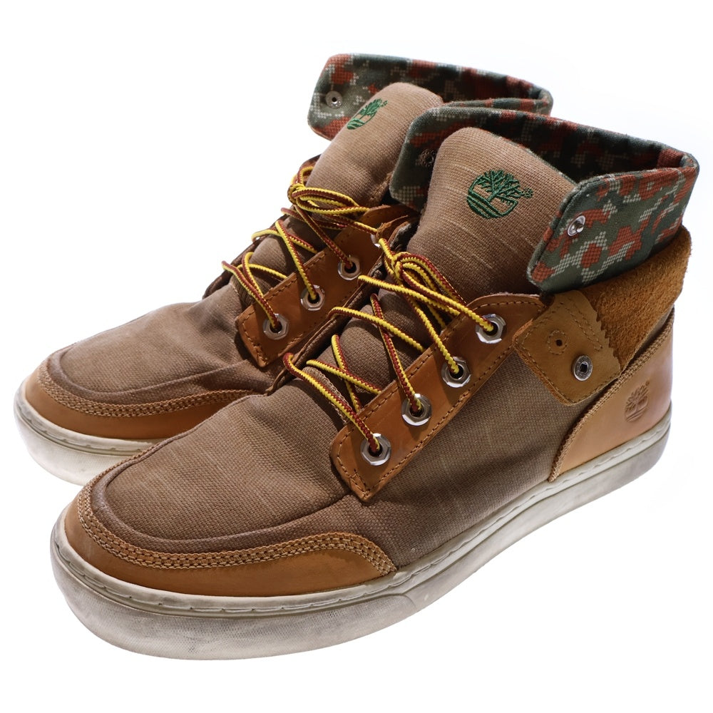 Timberland(ティンバーランド) Earthkeepers ANTI-FATIGUE レザー ハイカットスニーカー ベージュ US10/28cm 6240A 2321