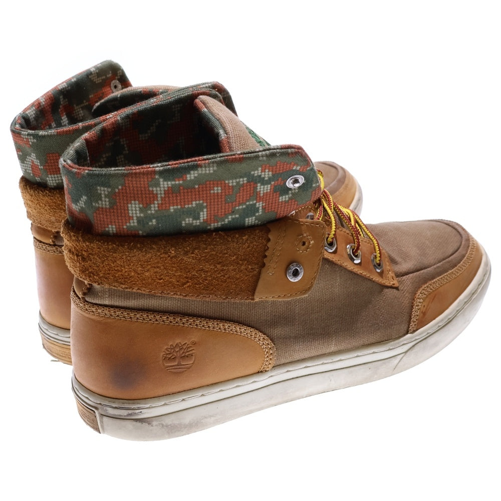 Timberland(ティンバーランド) Earthkeepers ANTI-FATIGUE レザー ハイカットスニーカー ベージュ US10/28cm 6240A 2321