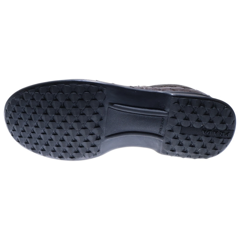 PRADA(プラダ) レザー ローカットスニーカー ブラウン 0999