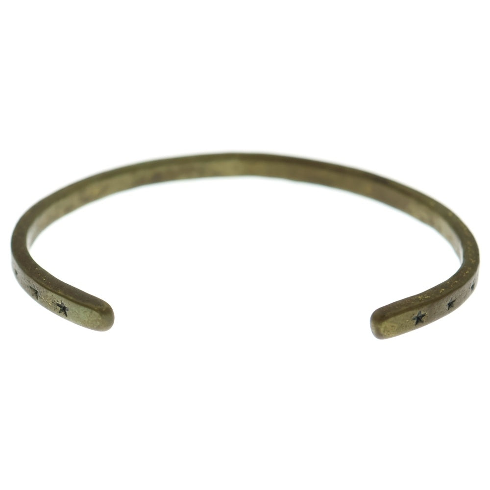 NO BRAND(ノーブランド) Hawk company 星 型押し バングル ゴールド