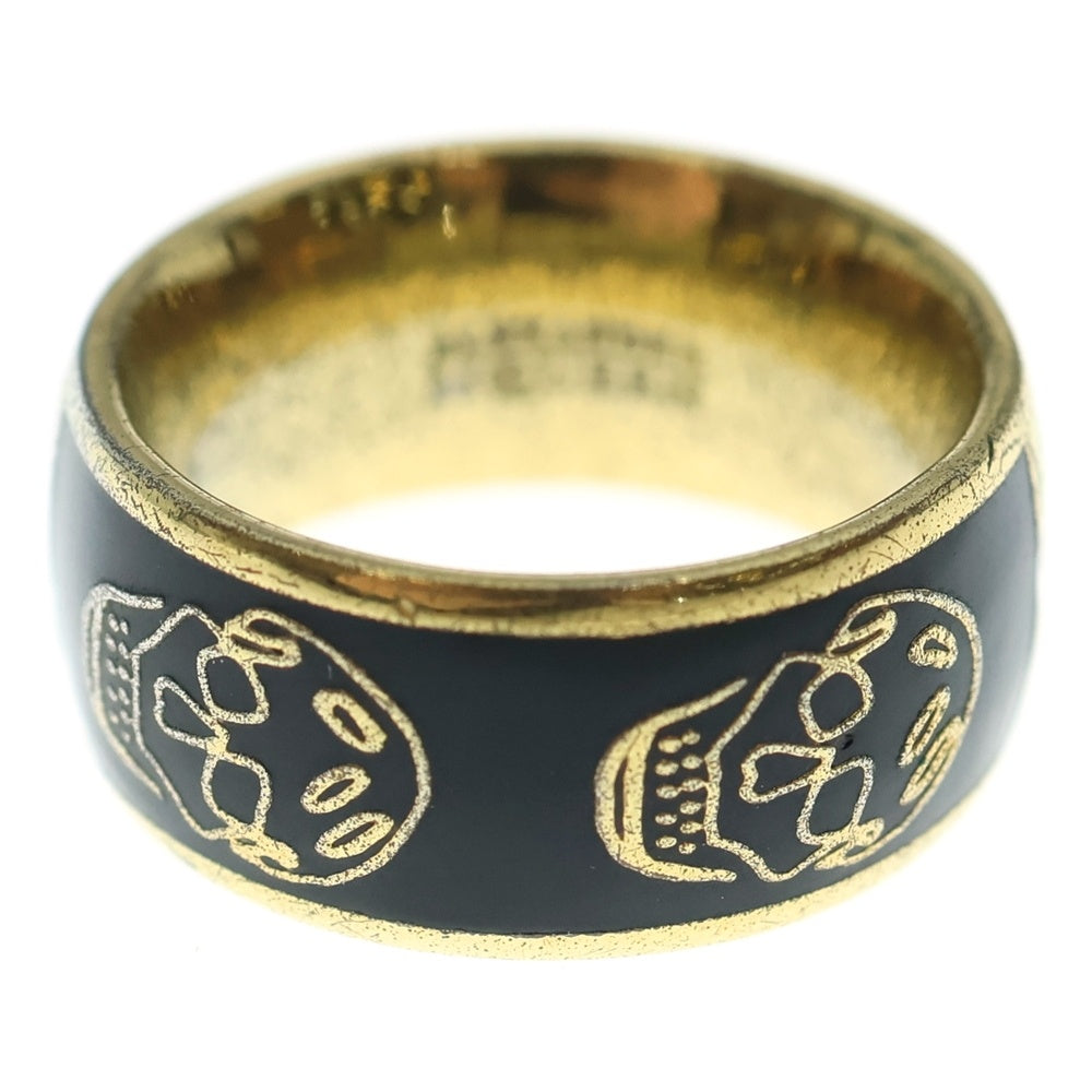 Alexander McQueen(アレキサンダーマックイーン) スカルリング ブラック/ゴールド