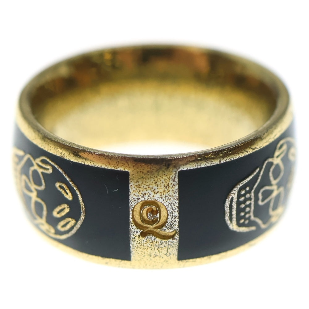 Alexander McQueen(アレキサンダーマックイーン) スカルリング ブラック/ゴールド