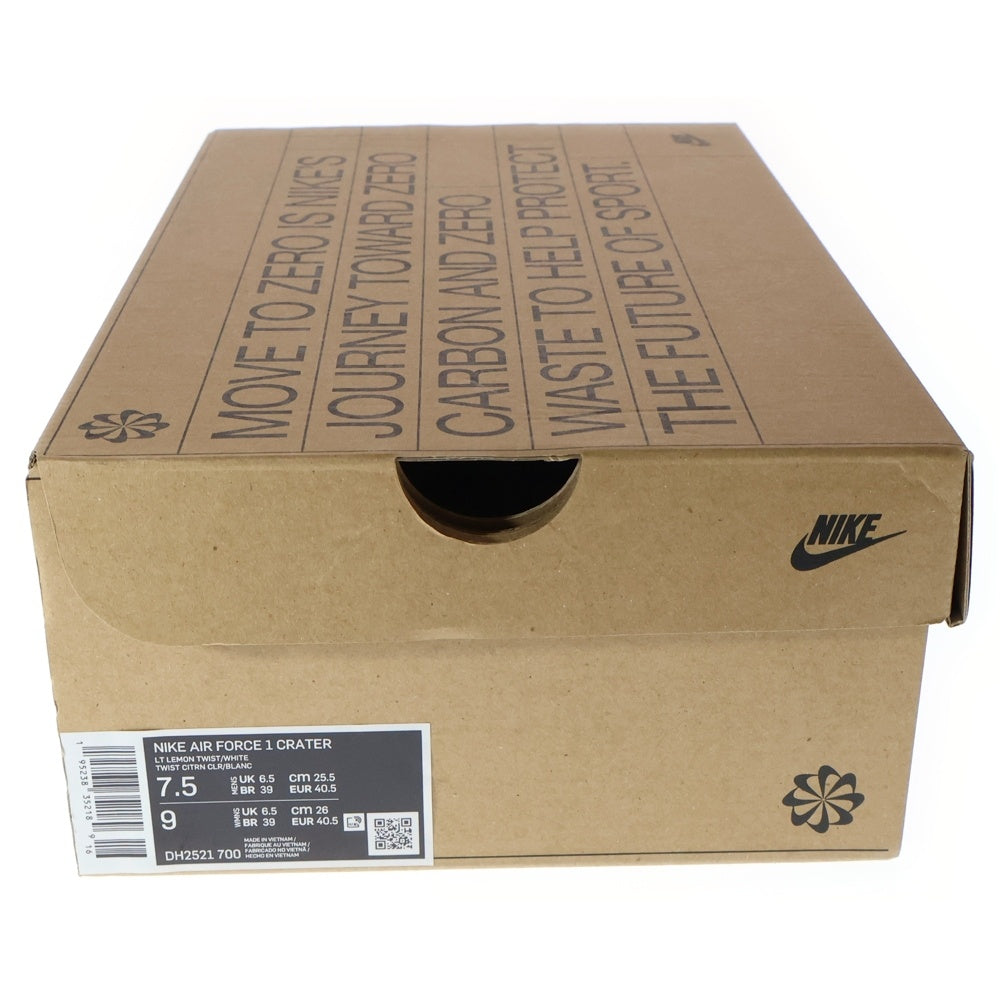 NIKE(ナイキ) AIR FORCE 1 LOW CRATER LEMON TWIST エアフォース1 ロー クレーター レモン ツイスト ローカットスニーカー イエロー US7.5/25.5cm DH2521-700