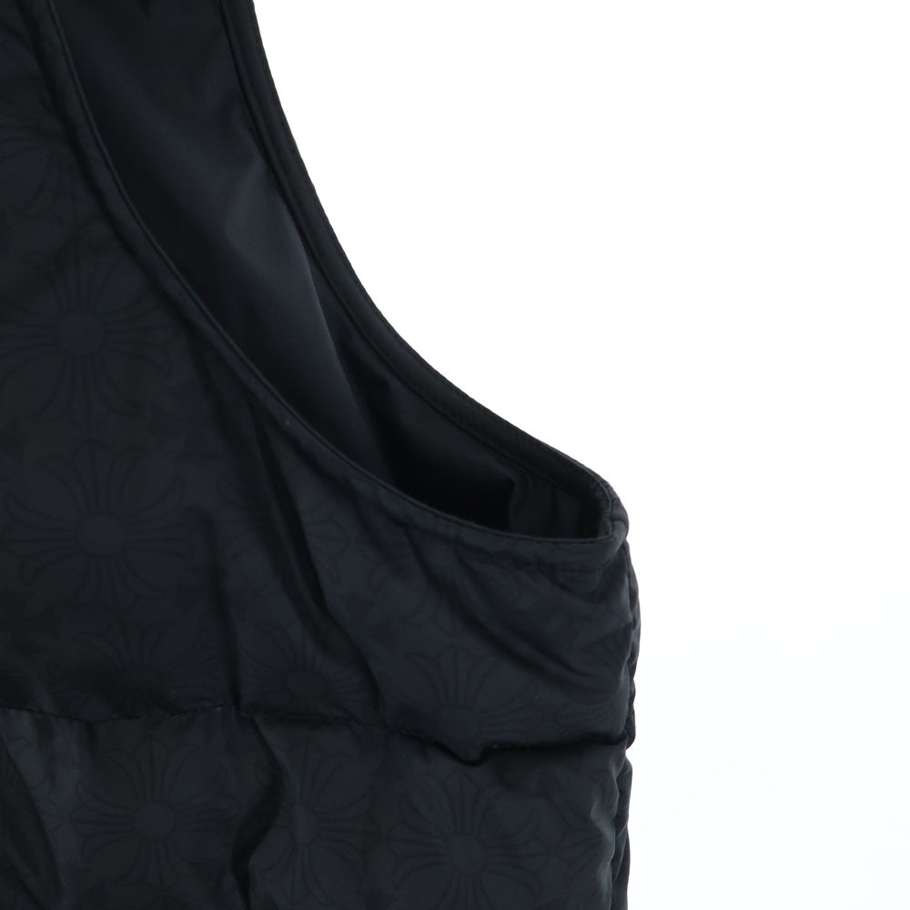 CHROME HEARTS(クロムハーツ) STIFF VEST スティッフ CHプラス総柄クロスボールボタンナイロンダウンベスト ブラック