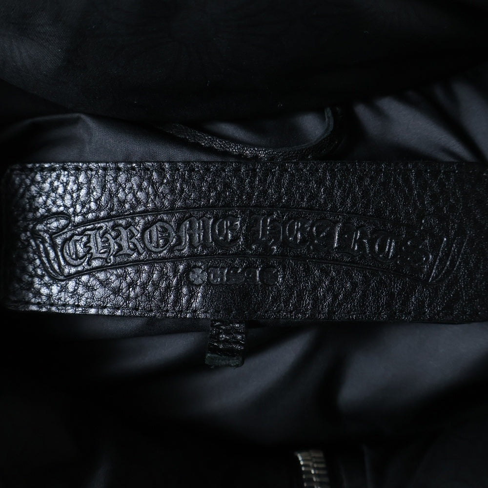 CHROME HEARTS(クロムハーツ) STIFF VEST スティッフ CHプラス総柄クロスボールボタンナイロンダウンベスト ブラック