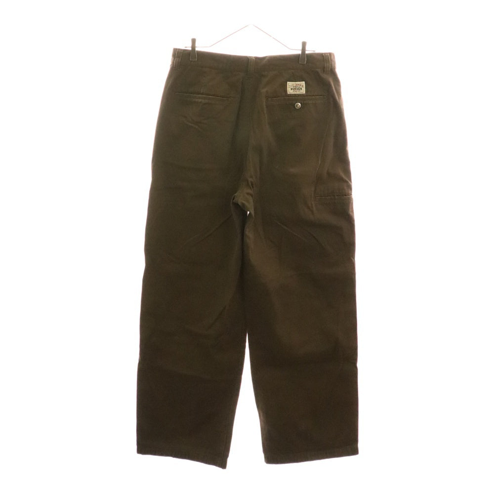 STUSSY(ステューシー) Twill Workgear Trouser Chino Work Pants ツイル トラウザー ワーク チノパンツ ブラウン 116625